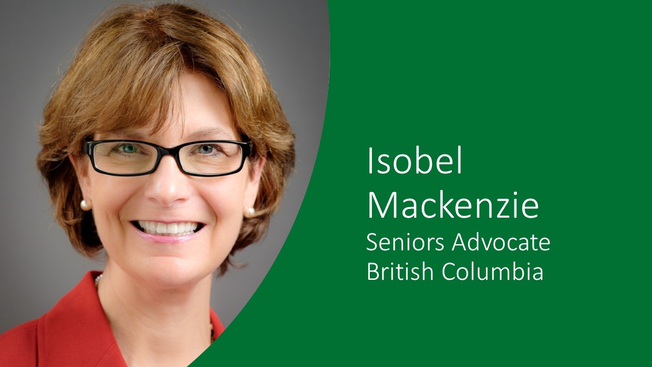 Keynote 2020: Isobel Mackenzie Seniors Advocate of BC